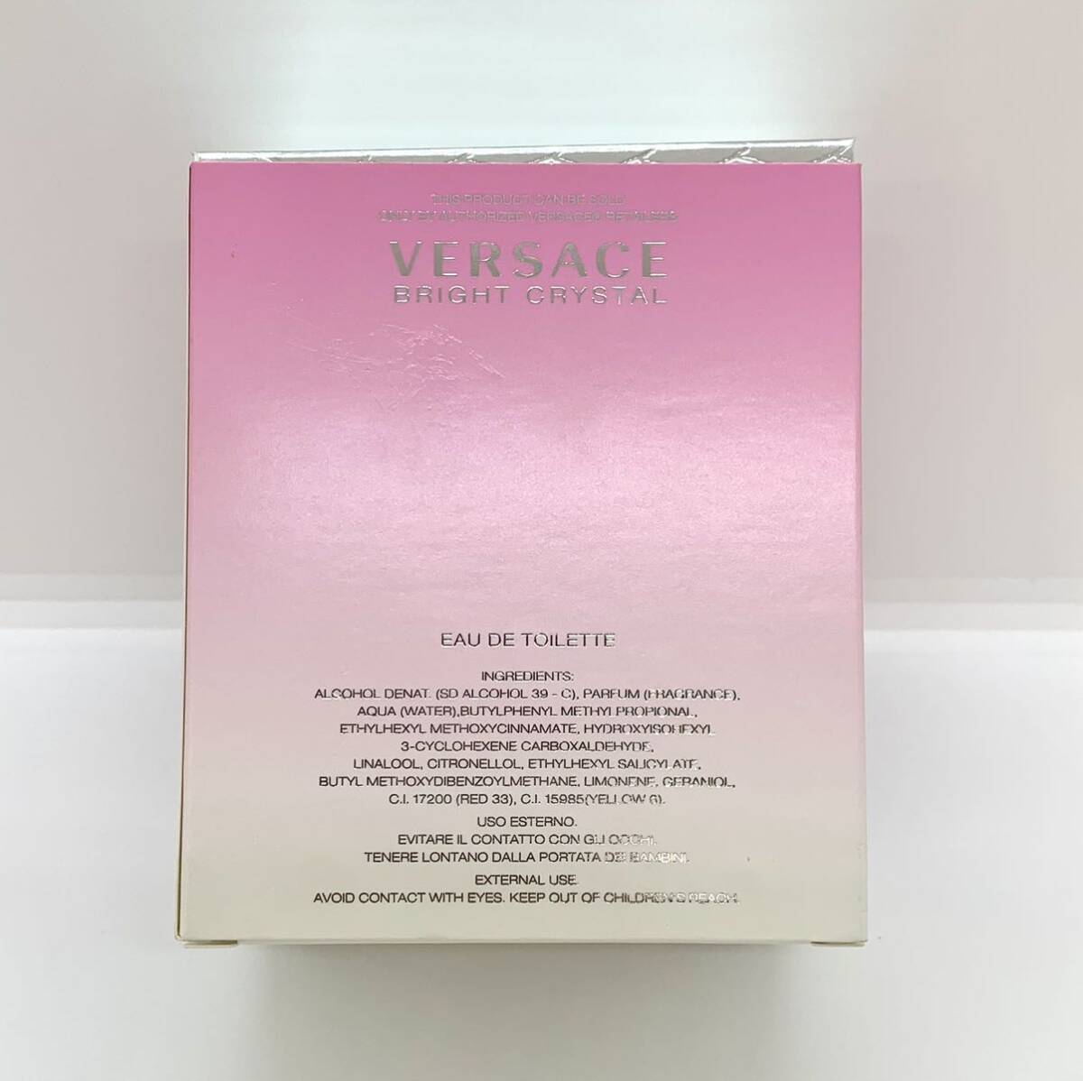 (OH1138B) 1円スタート！☆未使用・美品☆ VERSACE BRAGHT CRYSTAL/ベルサーチ ブライトクリスタル 90ml　オードトワレ 香水 箱付き_画像5