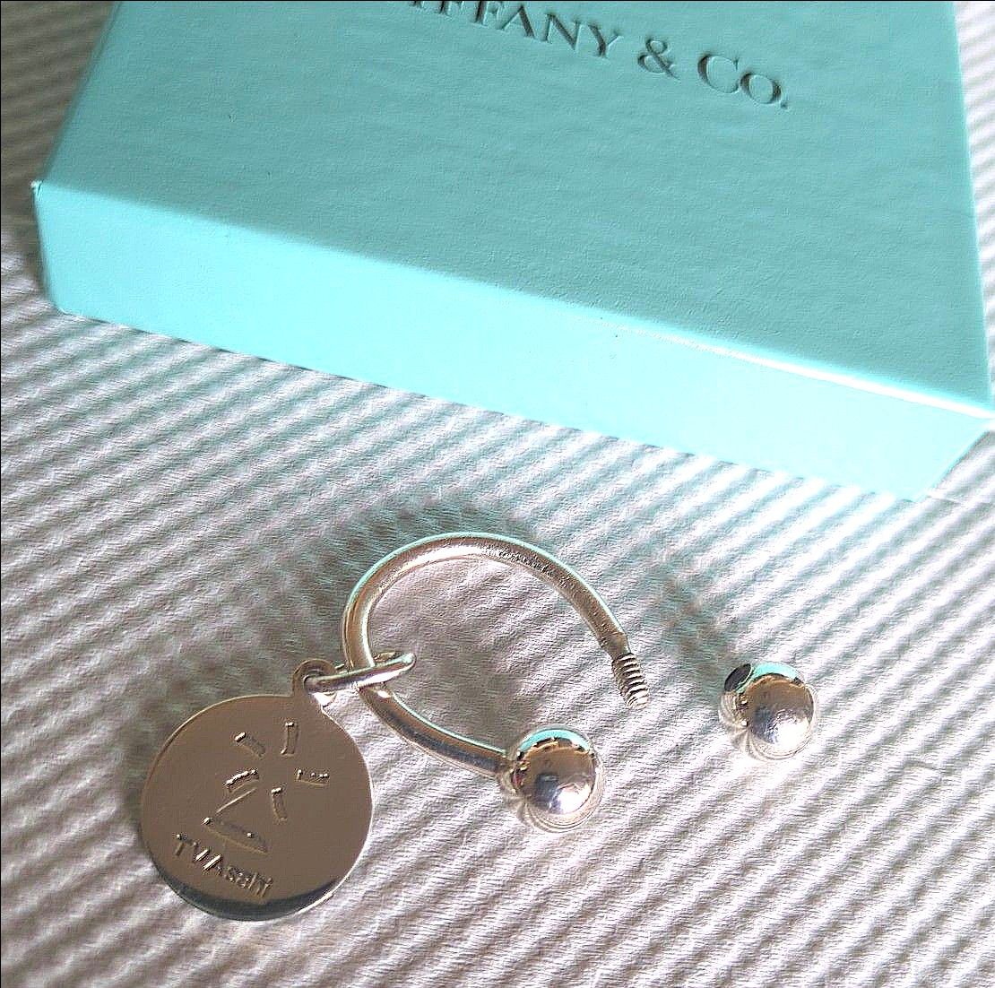 希少 TIFFANY&Co ティファニー シルバー925 キーリング チャーム 希少 TIFFANY&Co ティファニー シルバー925 キーリング チャーム