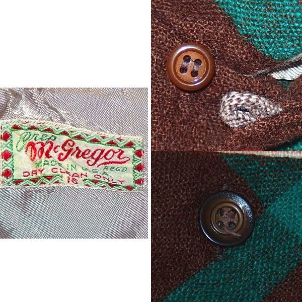 ■【４０年代・VINTAGE・MCGREGOR】 シャツ/格子柄 チェック 30s40s50s_画像8