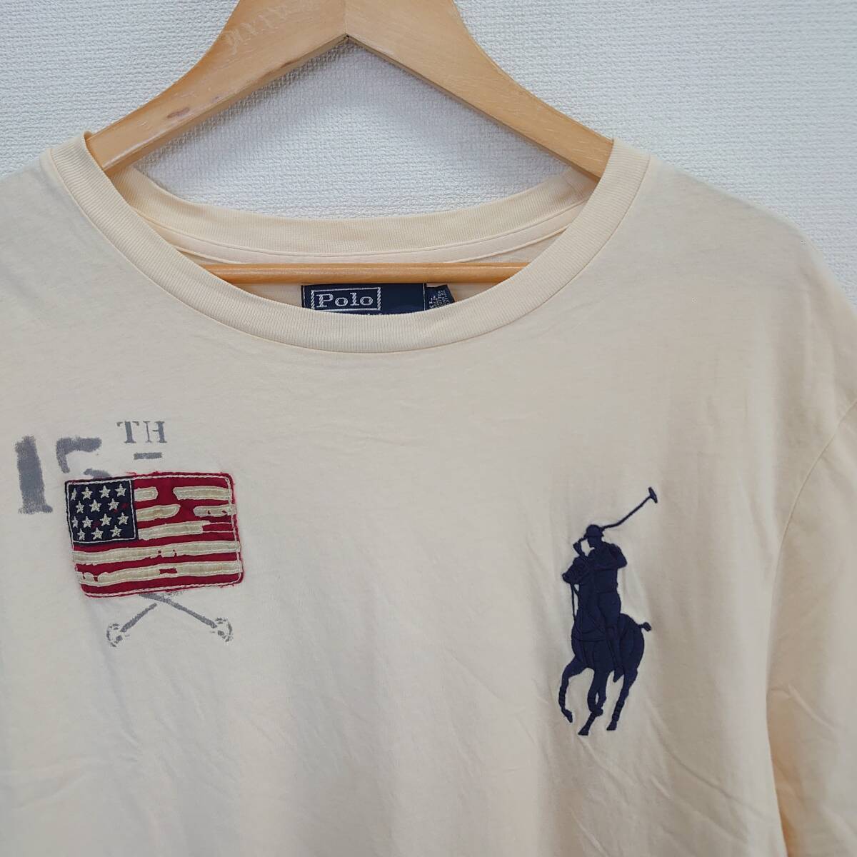 POLO RALPH LAUREN ポロ ラルフ ローレン カットソー 半袖Tシャツ クルーネック ビッグポニー XL 10109196_画像3