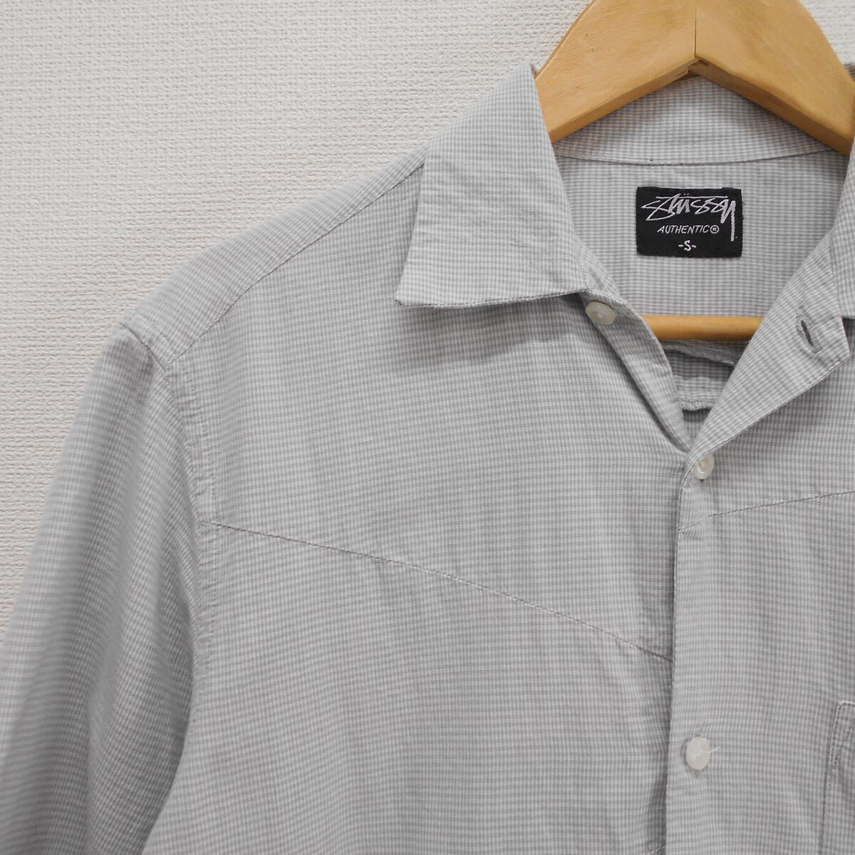 STUSSY ステューシー 半袖 オープンカラーシャツ 半袖シャツ チェック S 10116500