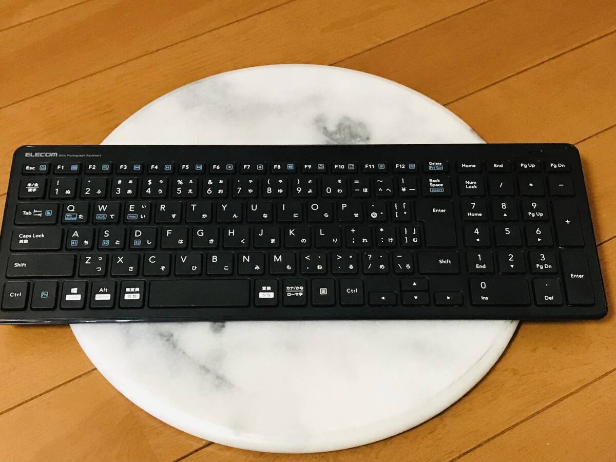 ★エレコム Bluetooth超薄型コンパクトキーボード TK-FBP101BK ワイヤレスキーボード★即決★の画像7