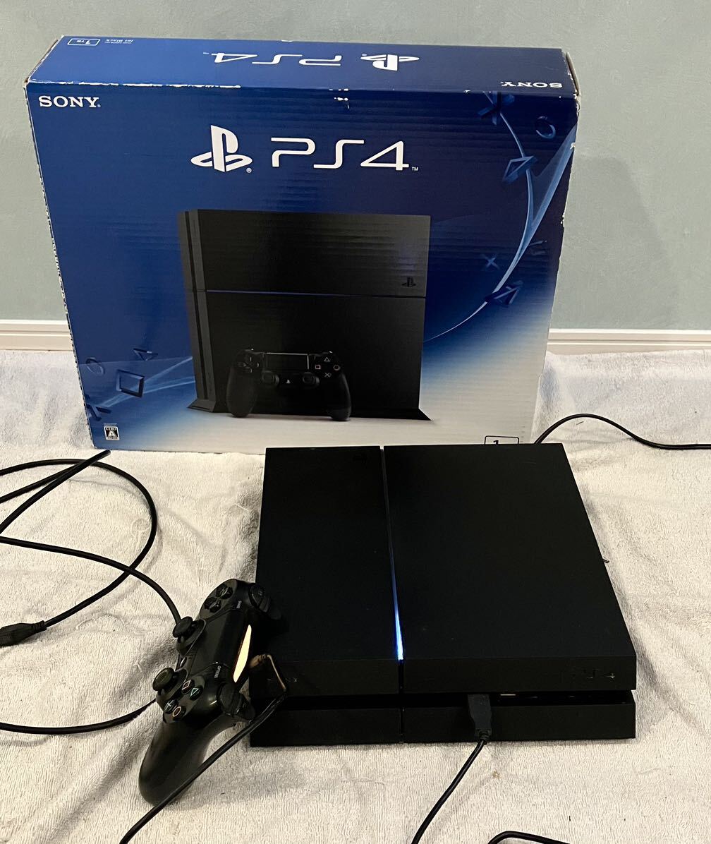 SONY ソニー PlayStation4 本体 1TB CUH-1200B プレステ4 PS4ブラック 箱付 通電確認済み 現状品_画像1