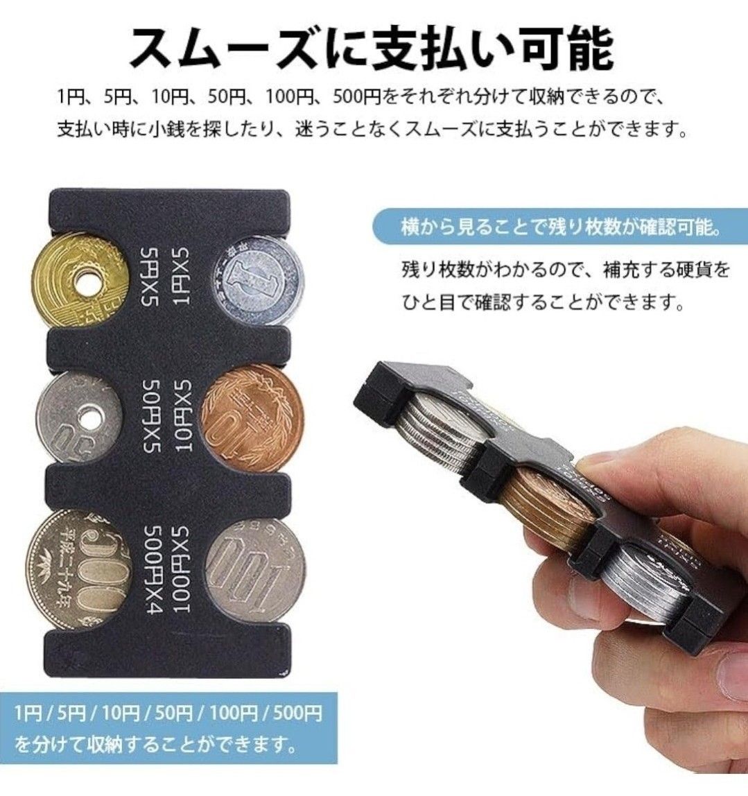 コインケース 小銭入れ メンズ ウォレット 財布 軽量 車 コインホルダー 黒 硬貨 黒 レディース 小銭 ポケット