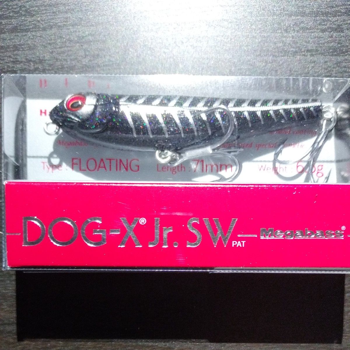 【新製品】メガバス DOG-X Jr. SW (ドッグエックス ジュニアSW) ブラックボーン