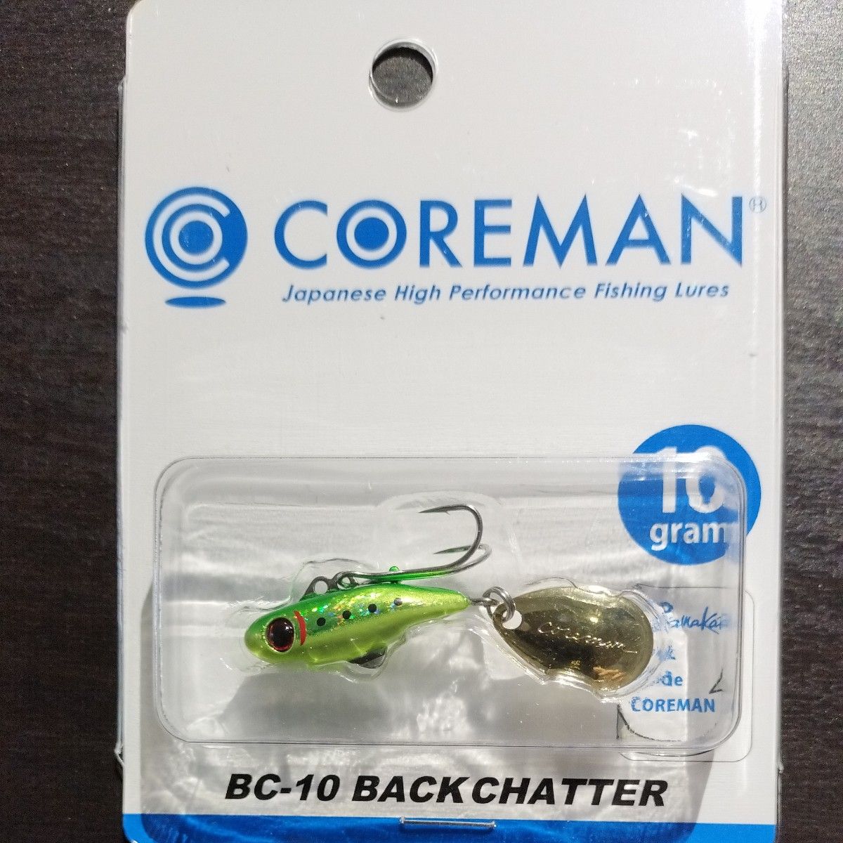【新製品】コアマン BC-10 バックチャター グリーンチャートイワシ 