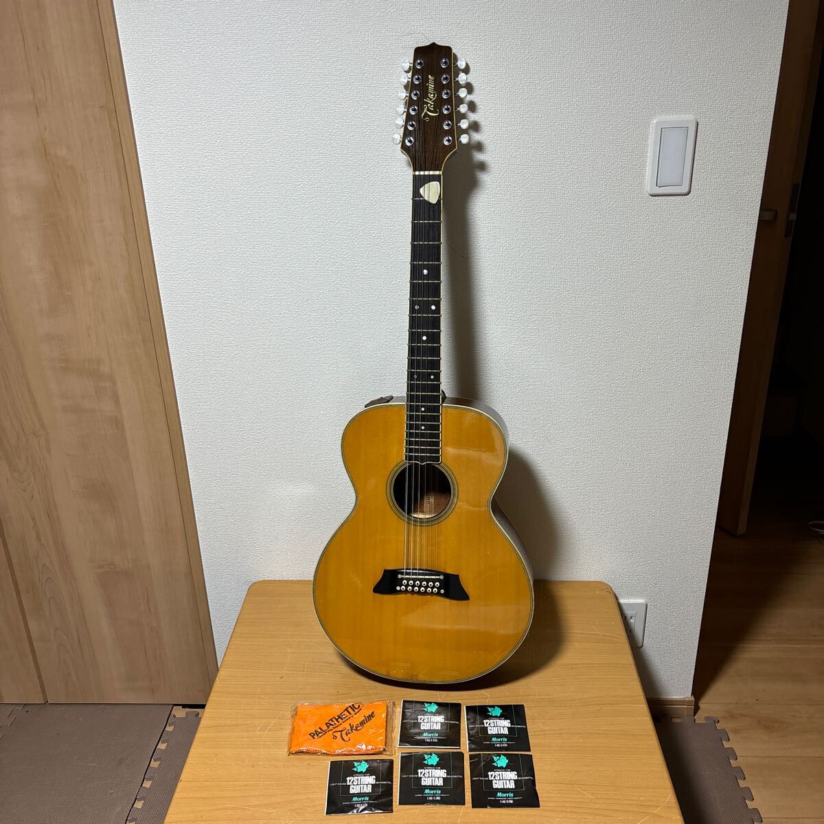 ◆Takamine【PT-105】エレアコ/アコースティックギター 12弦 ハードケース付 中古_画像1