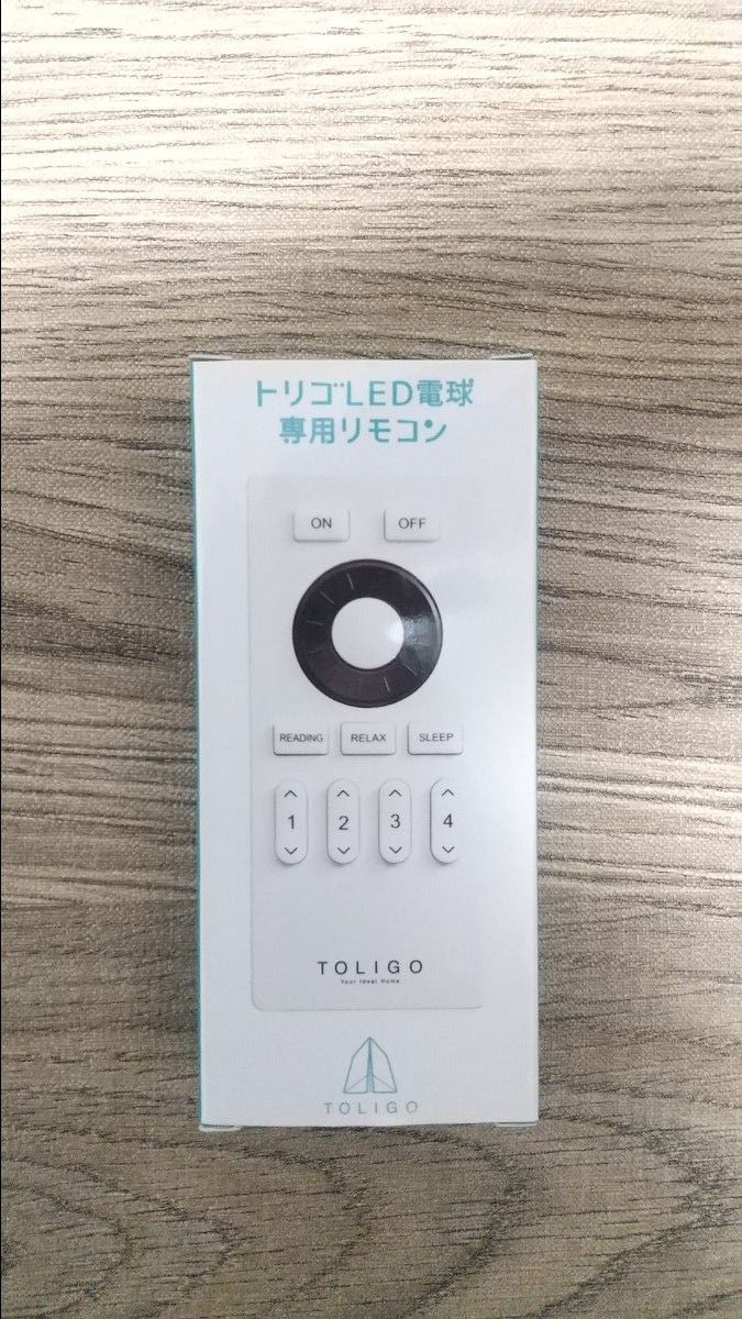 【TOLIGO トリゴ】調光調色スマートLED電球 800lm E26 4球セット＋リモコン