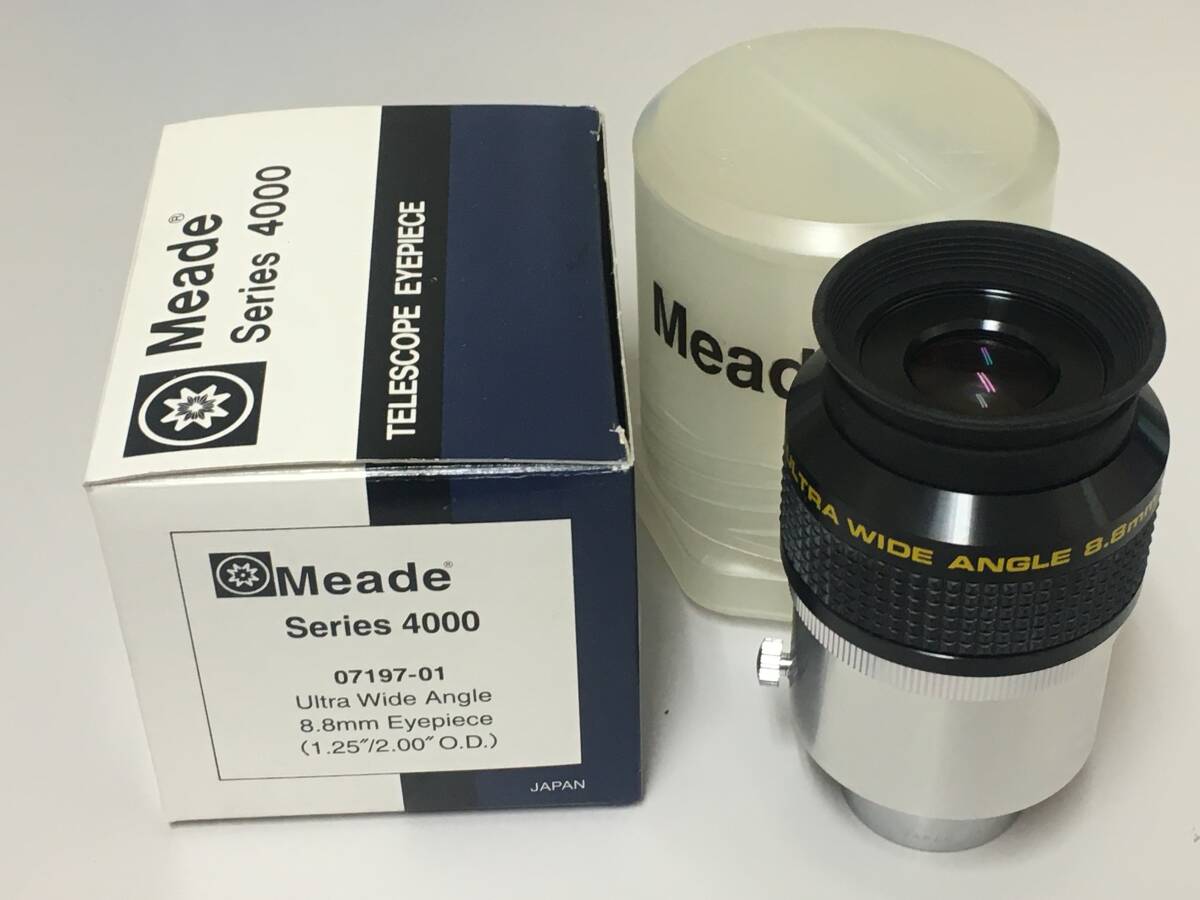  Meade Series 4000 Ultra Wide Angle 8.8mm MULTI-COATED アイピース 84° 2インチ 31.7mm 日本製 ミード シリーズ4000 UWA _画像1