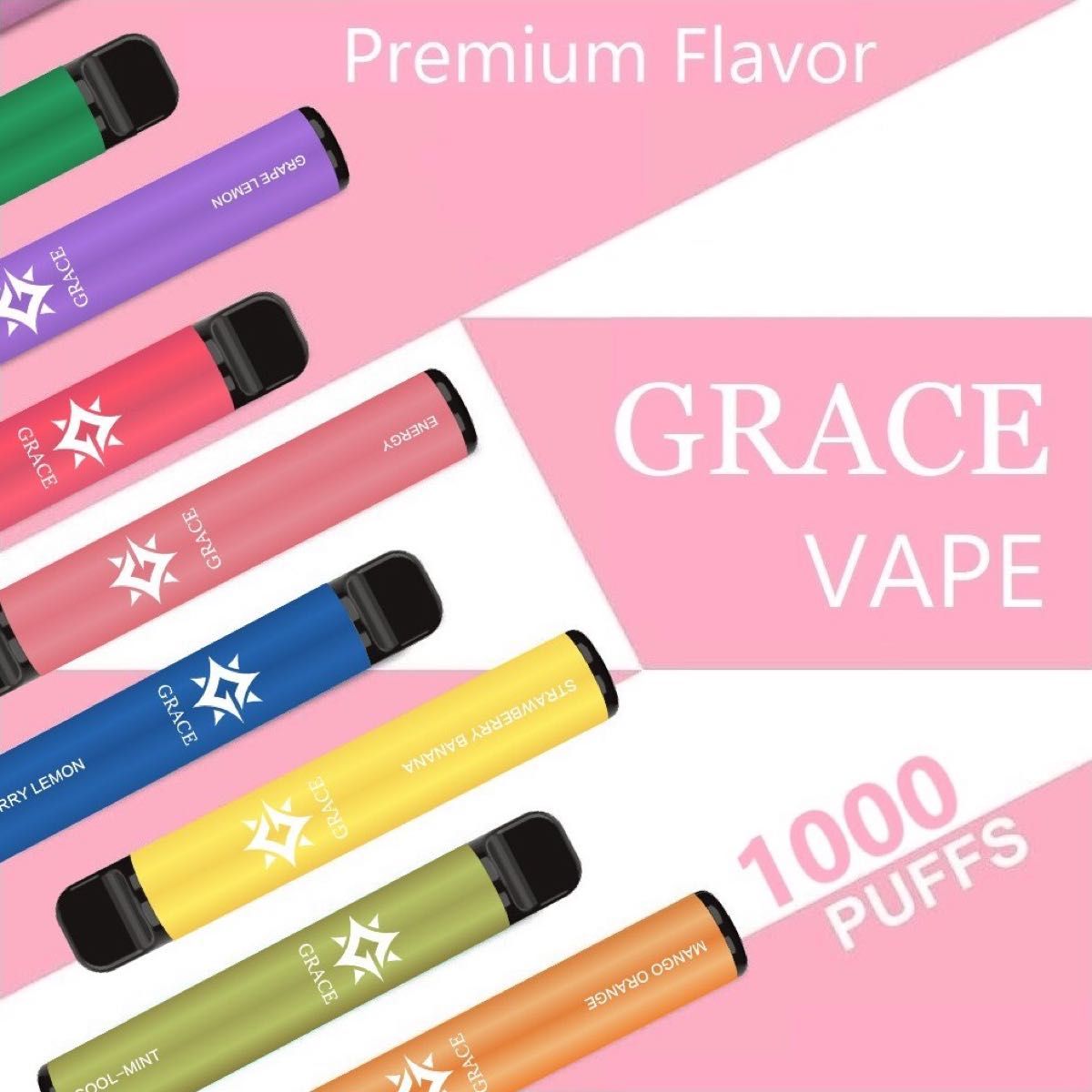 シーシャ 電子タバコ 使い捨て 1000回吸引 VAPE ベイプ 禁煙グッズ 水蒸気タバコ 禁煙パイポ マンゴーパイナップル