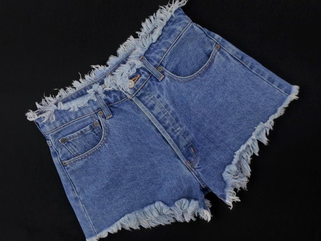 MOUSSY Moussy cut off Short Denim брюки size2/ голубой #* * eea2 женский 