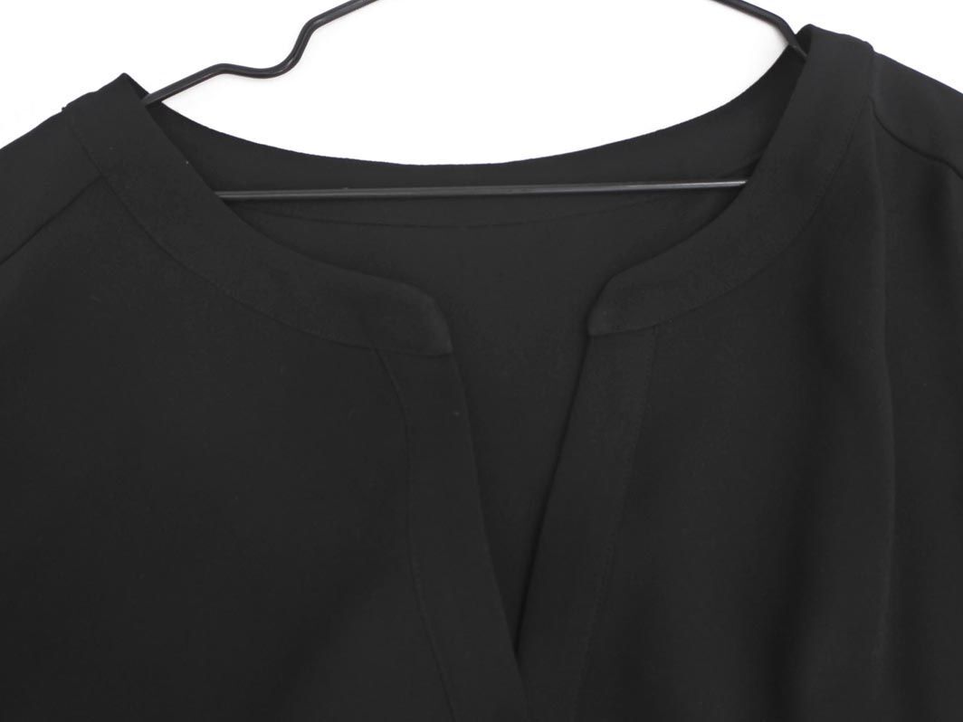  Indivi large size blouse shirt size44/ black #* * eea2 lady's 