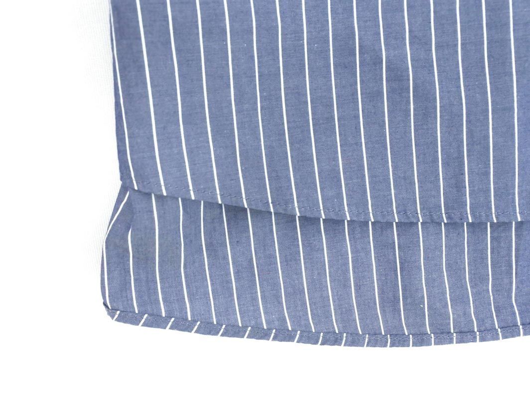  cat pohs OK UNTITLED Untitled large size stripe blouse shirt size44/ navy blue #* * eea7 lady's 