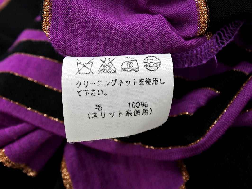  кошка pohs OK TSUMORI CHISATO Tsumori Chisato окантовка застежка с планкой One-piece size2/ фиолетовый x чёрный #* * eea8 женский 