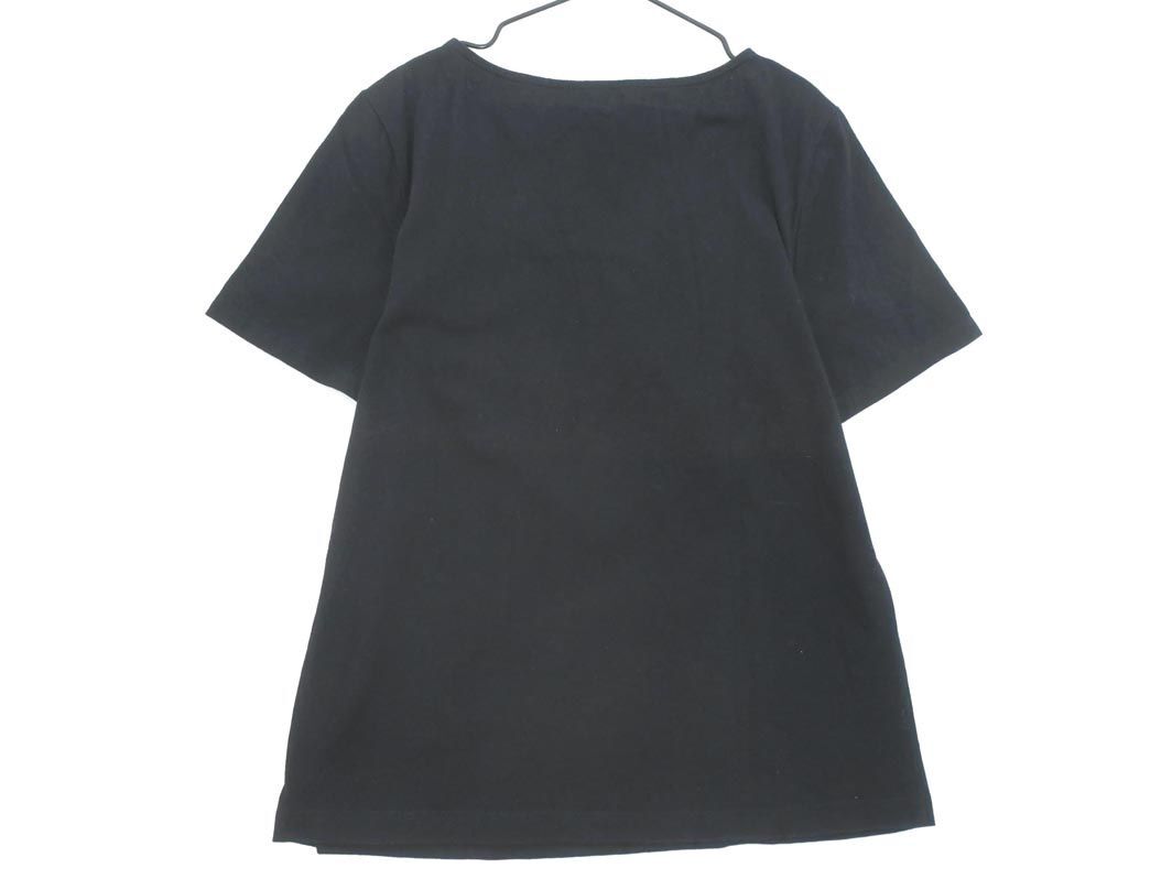 ネコポスOK LAURA ASHLEY ローラ アシュレイ スパンコール Tシャツ sizeM/黒 ■◆ ☆ eeb0 レディース_画像4