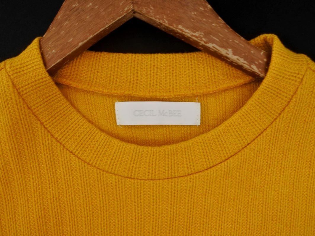 cat pohs OK CECIL McBEE Cecil McBee no sleeve cut and sewn sizeM/ mustard #* * eea9 lady's 