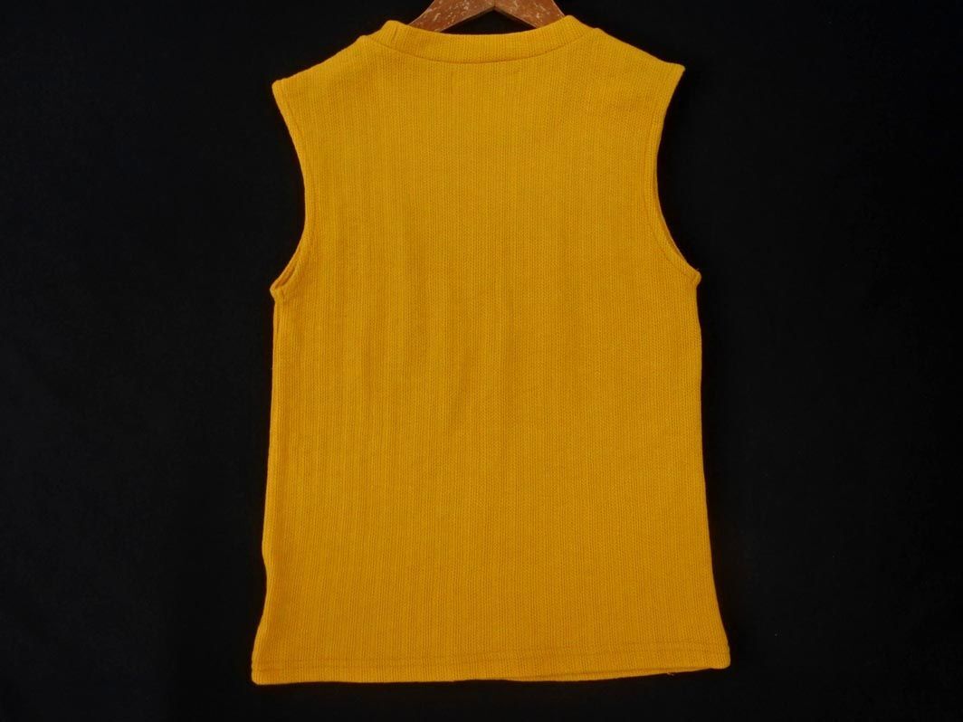  cat pohs OK CECIL McBEE Cecil McBee no sleeve cut and sewn sizeM/ mustard #* * eea9 lady's 