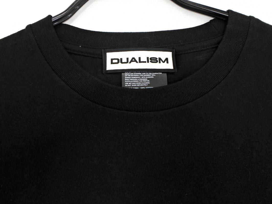 ネコポスOK DUALISM デュアリズム バック バンダナデザイン Tシャツ sizeM/黒 ■◆ ☆ eeb3 メンズ_画像3