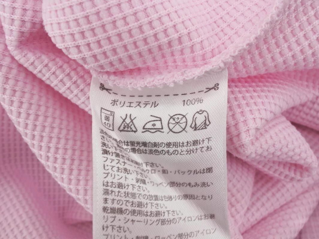 adidas Adidas Logo embroidery training wear cut and sewn sizeL/ pink #* * eeb3 lady's 