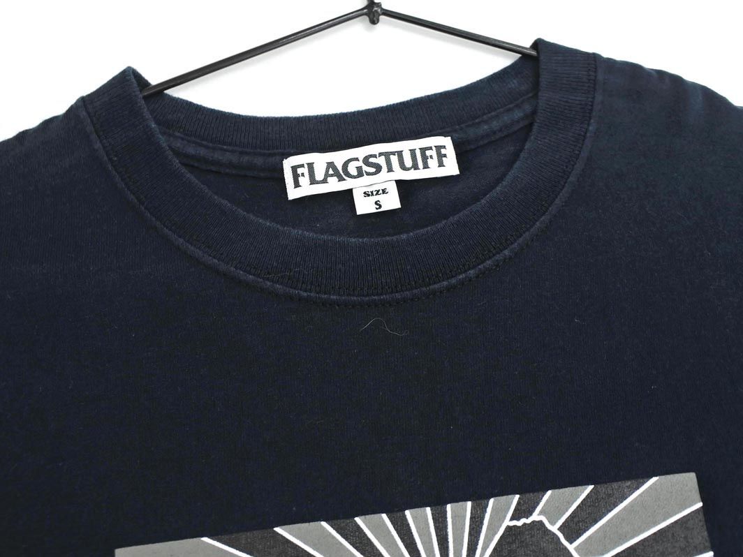 ネコポスOK FLAGSTAFF フラグスタッフ ロゴプリント Tシャツ sizeS/濃紺 ■◆ ☆ eeb4 メンズ_画像4