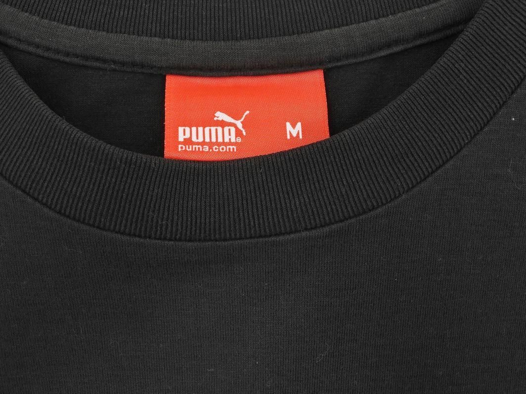 ネコポスOK PUMA プーマ プリント Tシャツ sizeM/黒 ■◆ ☆ eeb4 メンズ_画像6