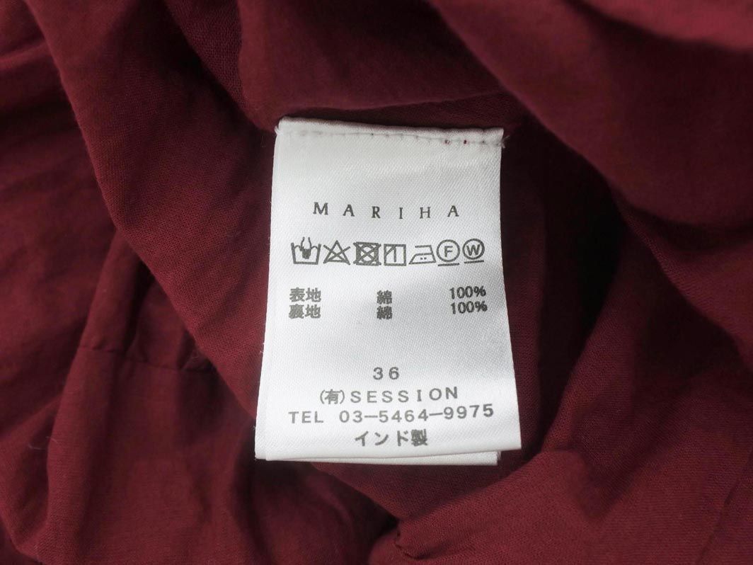 MARIHA マリハ フレア マキシ ワンピース size36/えんじ ■◆◎ ☆ eeb6 レディース_画像4