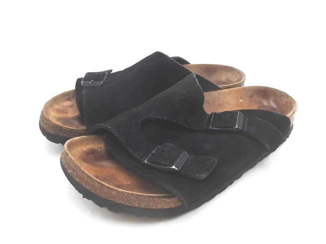 BIRKENSTOCK ビルケンシュトック チューリッヒ サンダル size22.5ｃｍ/黒 ■◆ ☆ eeb7 レディース_画像1