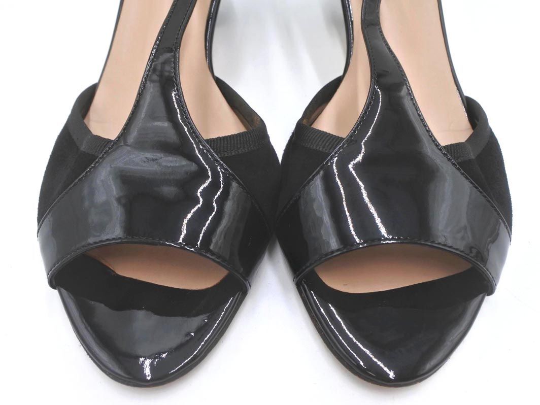 repetto レペット エナメル Tストラップ サンダル size38（24.0cm位）/黒 ■◆ ☆ eeb6 レディース_画像6