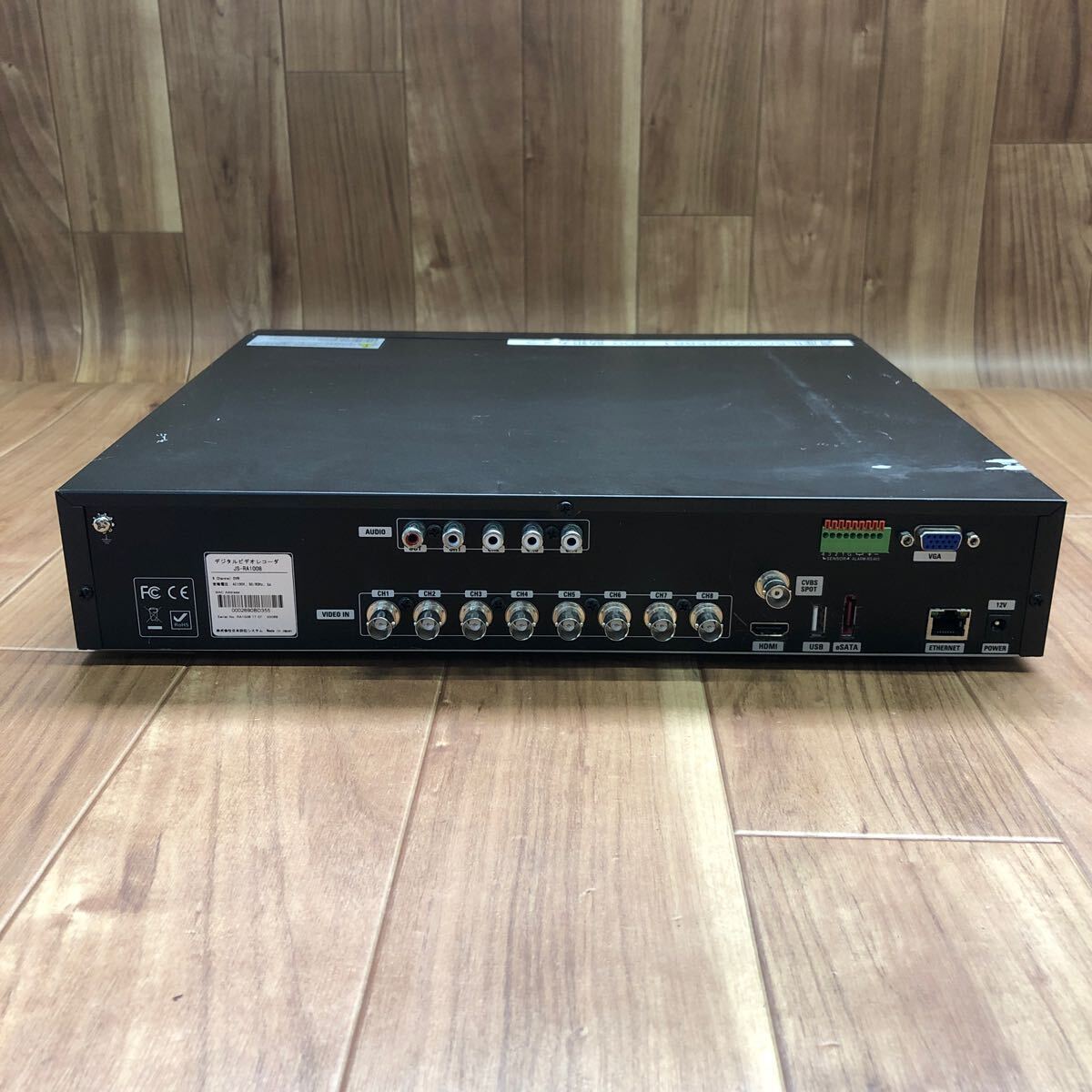 CKT-240404-15 digital video recorder JS-RA1008 Japan crime prevention system digital recorder junk 