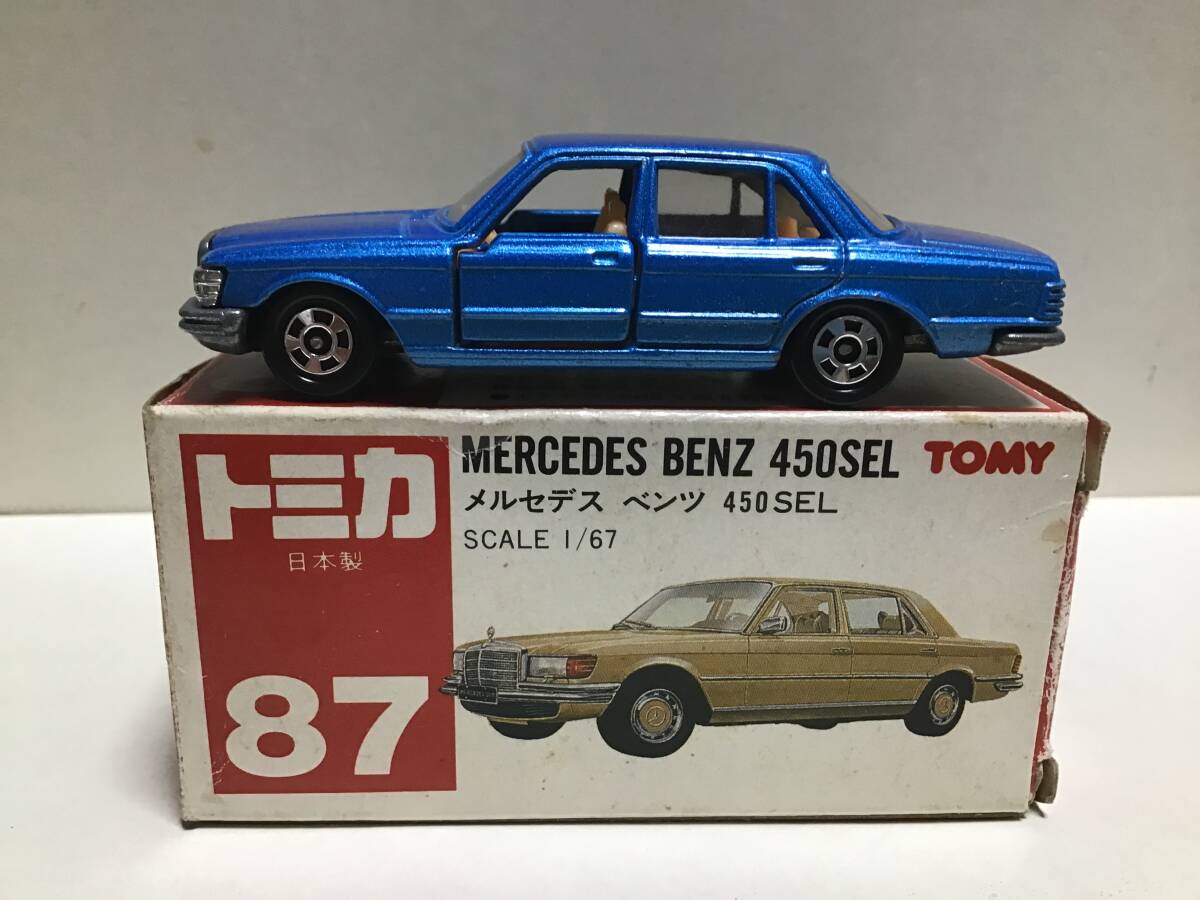 トミカ　赤箱　87 メルセデスベンツ　450SEL 日本製　訳あり_画像3