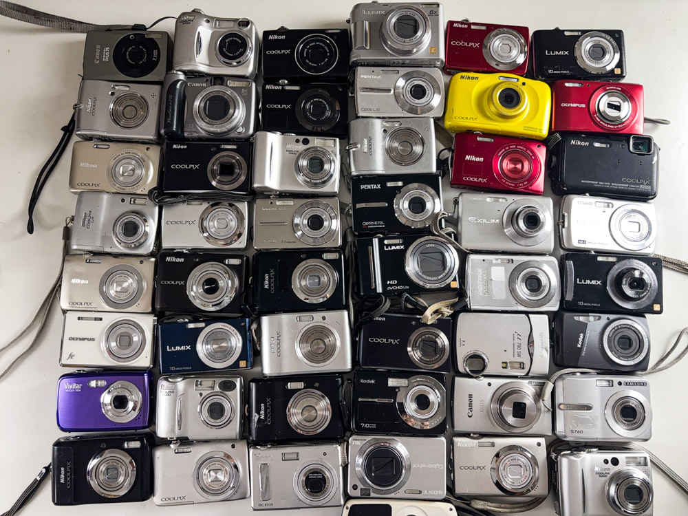 49台 現状未確認 中古品 デジカメ コンパクトデジタルカメラ 大量 まとめ売り まとめ セット CANON NIKON KODAK OLYMPUS FUJIFILM 6006_49_画像1