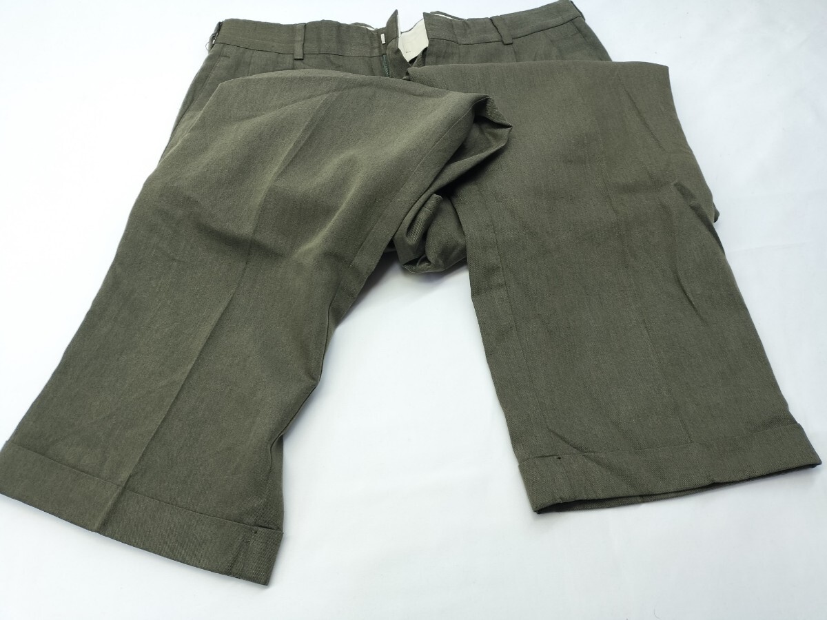 US 古着 輸入品 ヴィンテージ スラックス トラウザー パンツ EXACT DOCKERS ドッカース ツータック 裾 ダブル 茶系 217_画像5