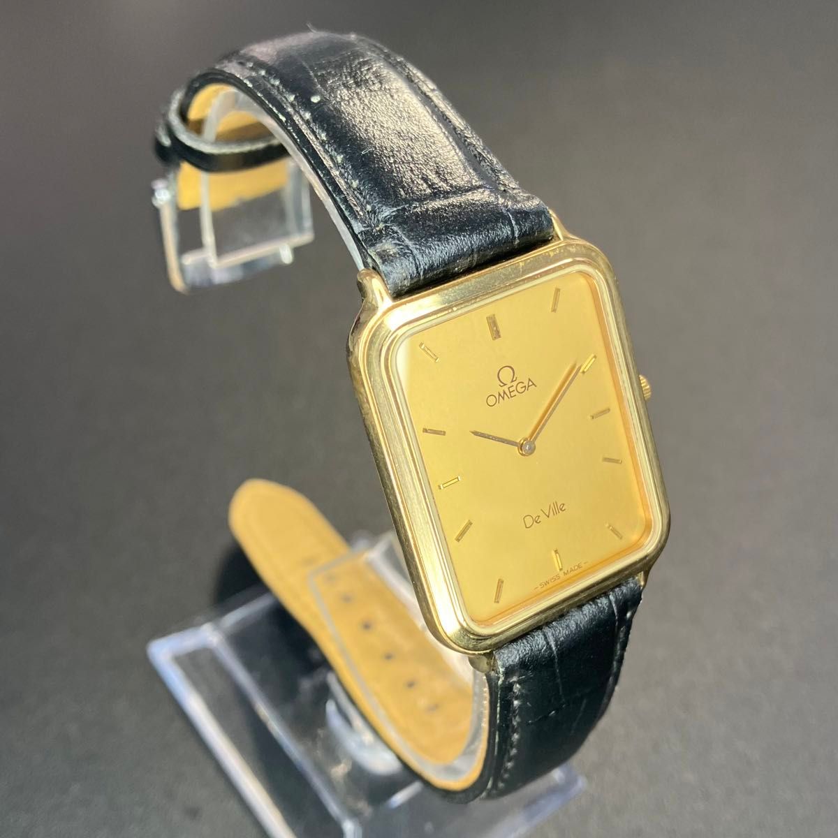 【正規品】オメガ 腕時計 デビル ゴールド レクタンギュラ メンズ アンティーク トノー スクエア 【2405Ss12】