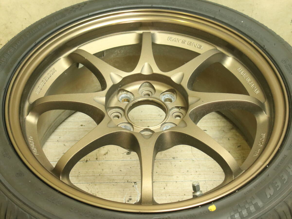 送料無料 レイズ ボルクレーシング CE28 ブロンズ 16×7J 205/45R16 PCD 100 4H RAYS VOLK RACING 軽量 鍛造 CE28N_画像5