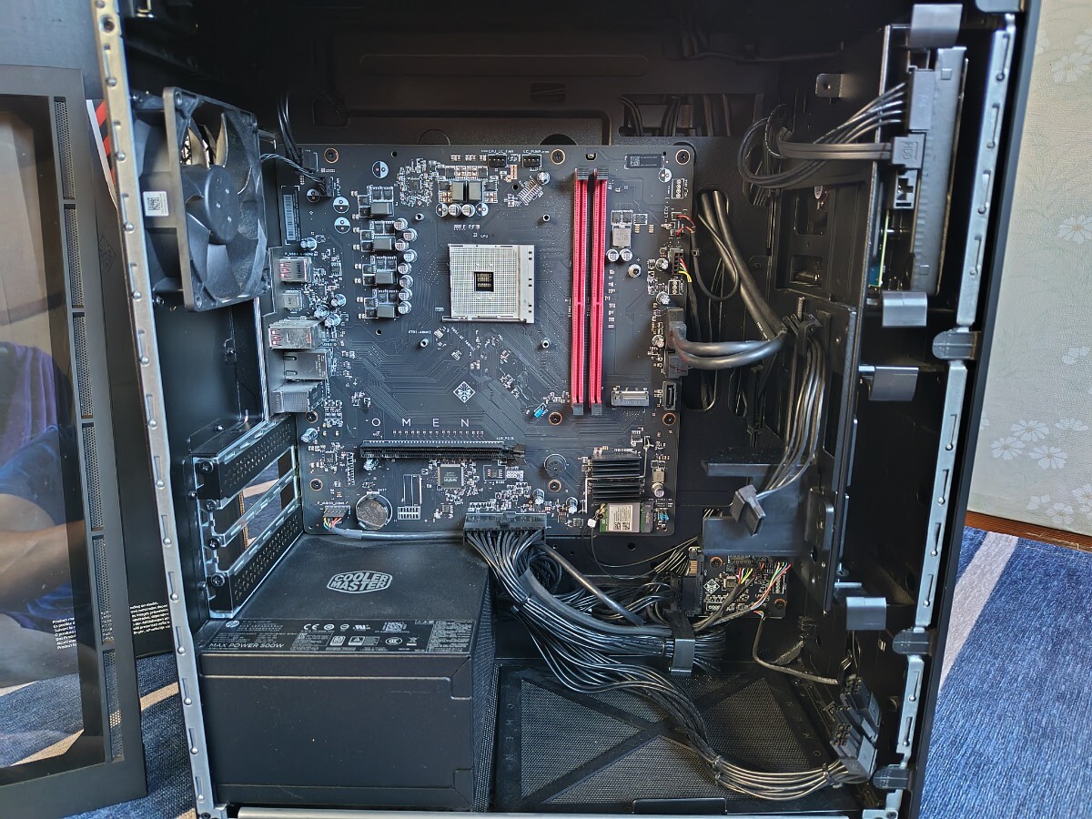 PCケース　HP OMEN 25L　500W電源　マザーボード　Micro-ATX　AM4　2TBHDD【現状渡し】_画像3