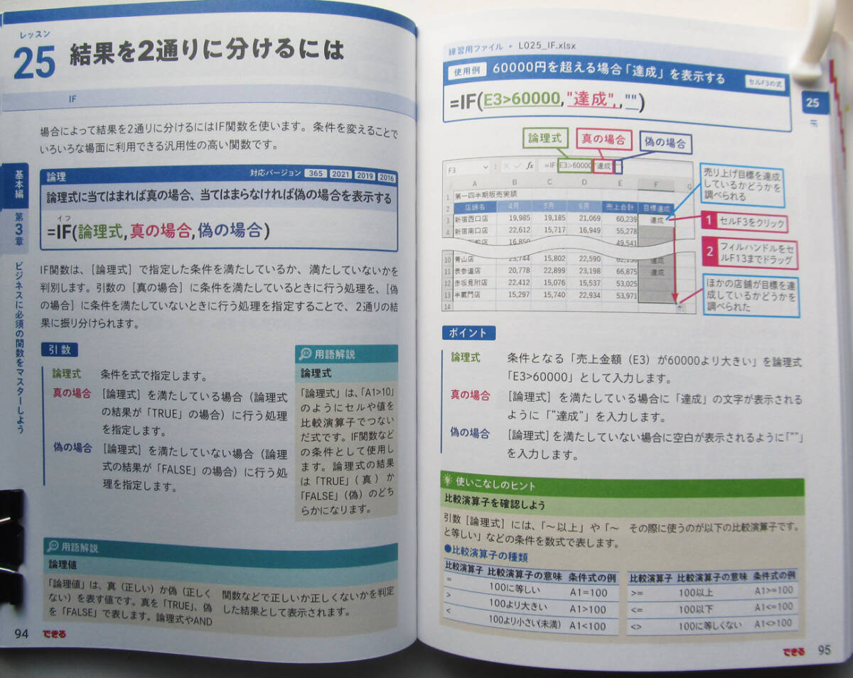 ★できるポケット★Excel関数 基本&活用マスターブック★Office 2021/2019/2016 & Microsoft 365対応★業務に役立つ関数を網羅★初心者～★_画像5