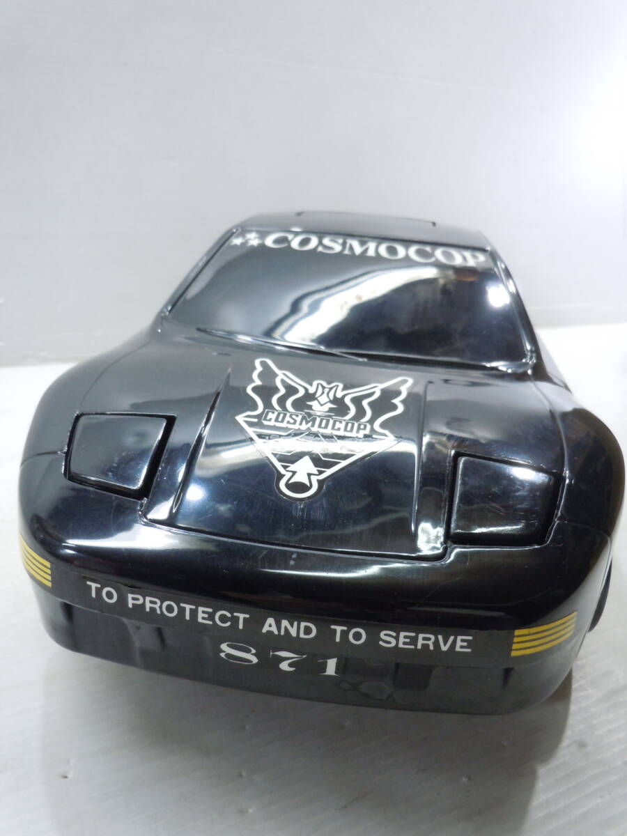 36.5cm/ electric automatic deformation mystery action / parallel world / Cosmo glass 871/ cosmos police /GT sport car / retro. toy 