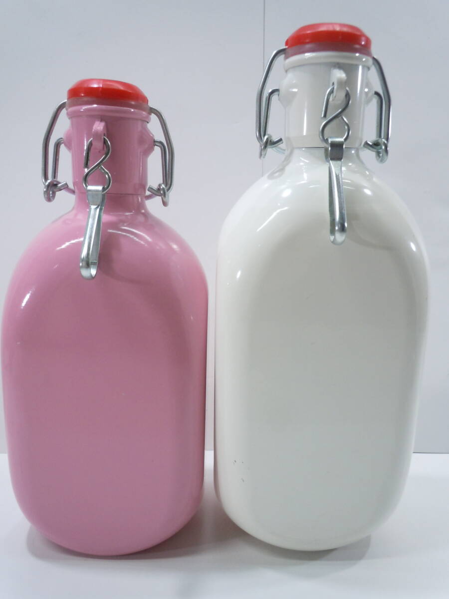 MORITA* Morita * Sherpa flask * rare 0.8L pink *1L white / made in Japan *2 point. together 