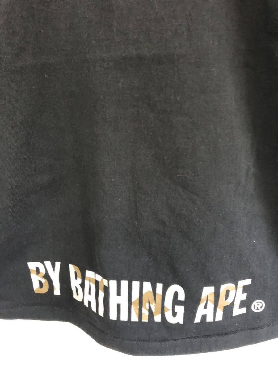 A BATHING APE 半袖Tシャツ M ブラック BAPE ベイシングエイプ ベイプ ストリート スケート 90s 00sの画像6