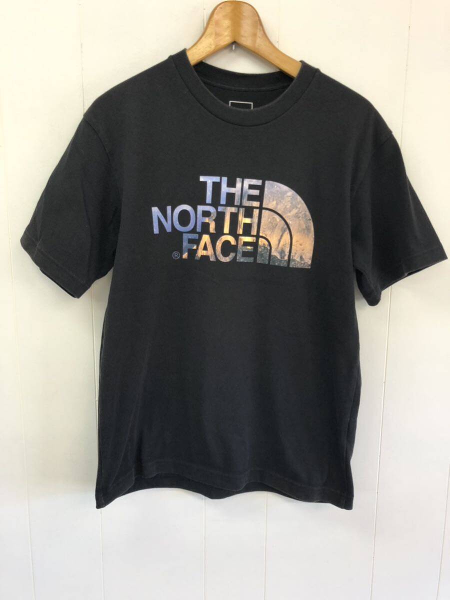 THE NORTH FACE NT32001Z 半袖Tシャツ M ブラック 黒 ノースフェイス ロゴ アウトドア 登山 キャンプ 厚手 ストリートの画像1