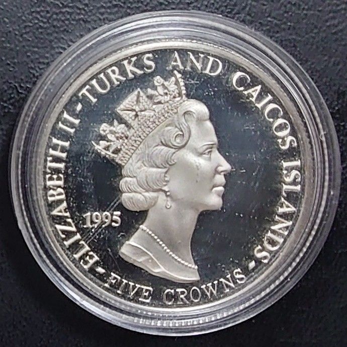 注文品1995年 タークス・カイコス諸島銀貨＋ロシア銀貨＋イスラエルミントセット