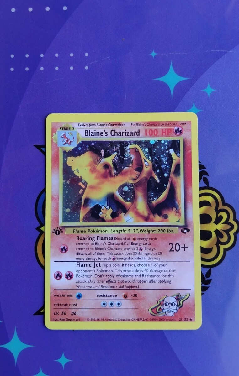 ポケモンカード 英語版 リザードン Charizard Shining Charizard Blaines 3枚セット Pokemon Cards 海外 PSA Base_画像7