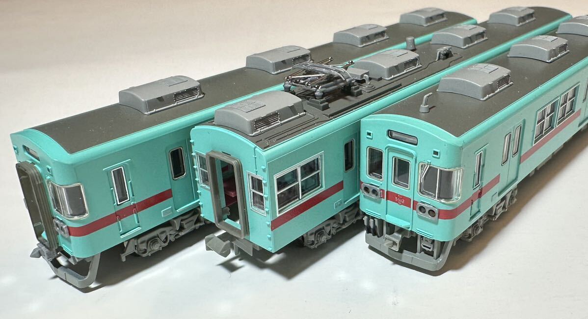 【美品】A-6655 西鉄 5000形 新社紋3両セット 動作確認済 マイクロエース 西日本鉄道の画像1