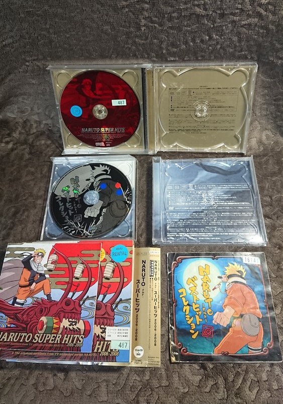 ◆NARUTO‐ナルト【ベストヒットコレクション＆スーパーヒッツ'06-'08】レンタ落ち/CDのみ★リスニングOK★送料無料◆