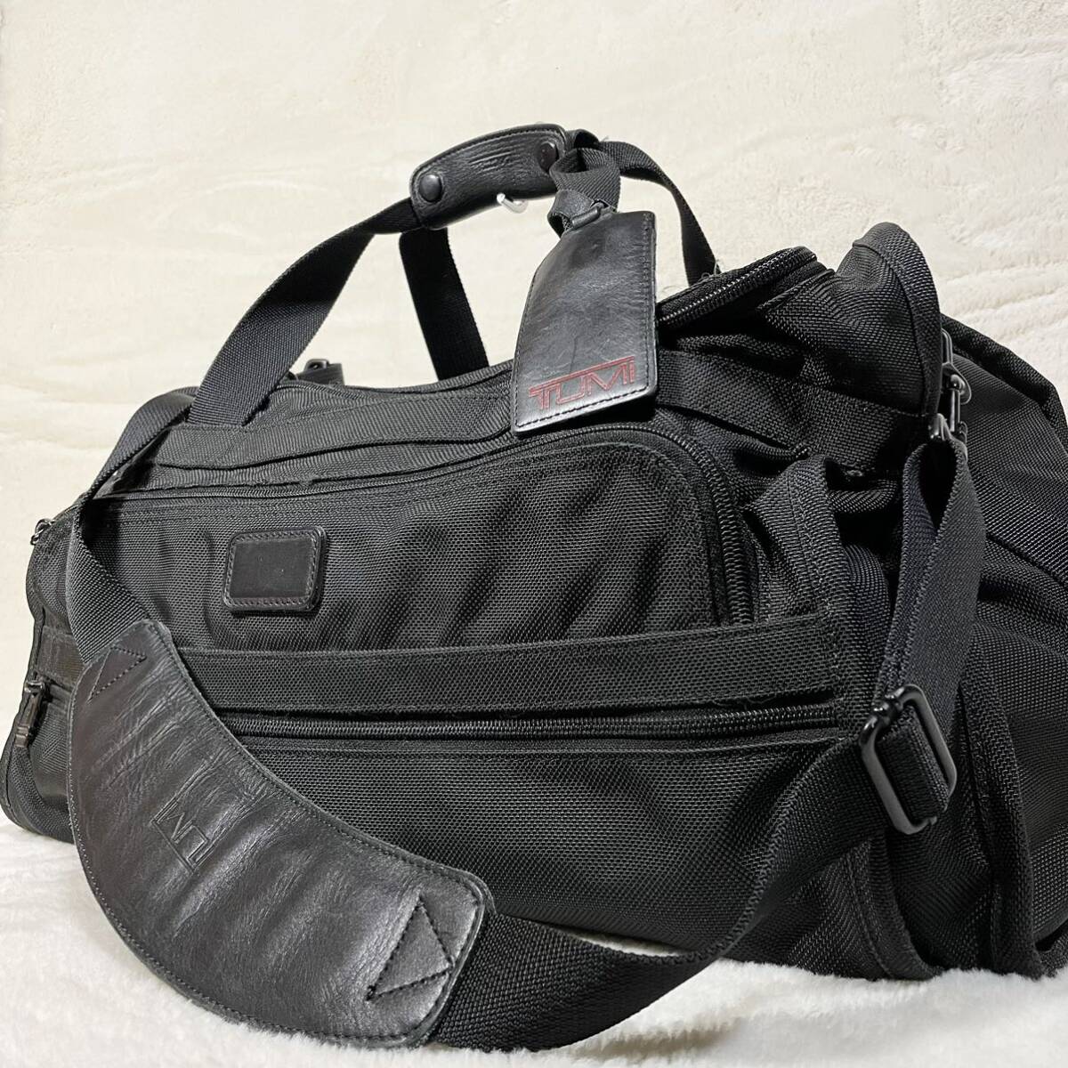 【大容量】 TUMI トゥミ ボストンバッグ 2way ビジネスバッグ ショルダー 263d3 ブラック 黒 メンズ 旅行カバン 鞄 の画像1