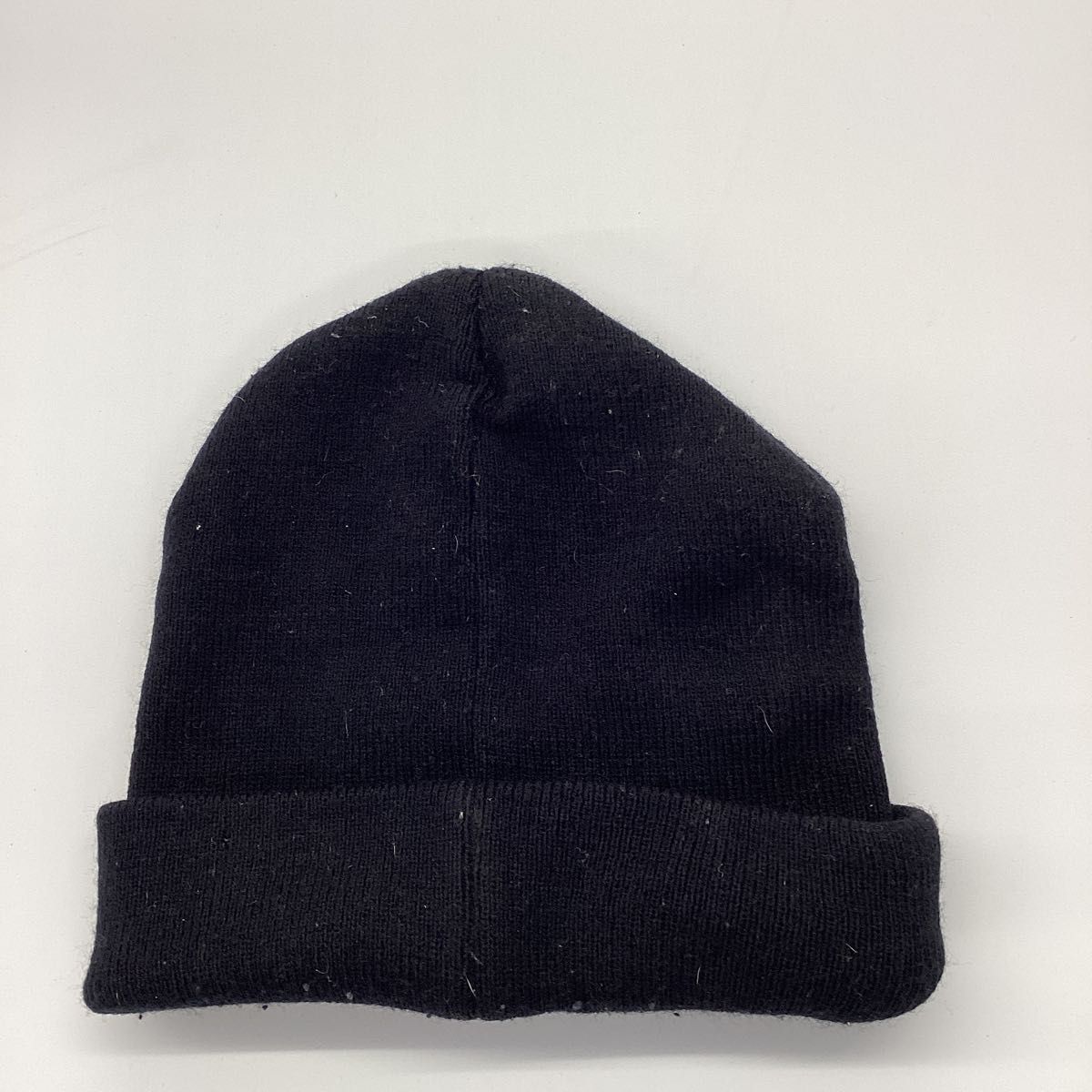 ニット帽　ブラック　黒　ブランド不明　フリーサイズ