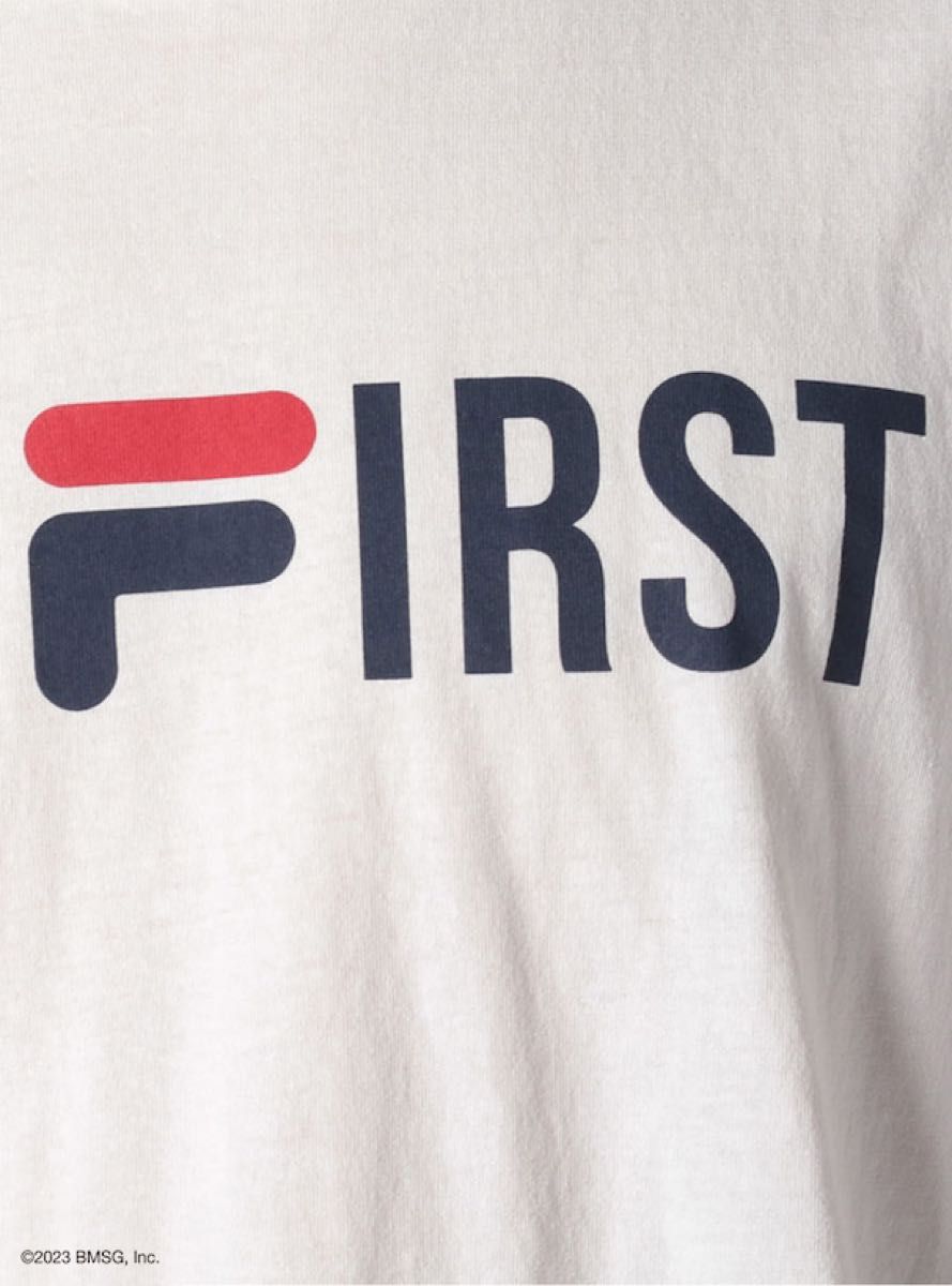 新品 FILA×BE:FIRST フィラ ビーファースト ユニセックス コラボロゴTシャツ 半袖 サックス色 M 推し活