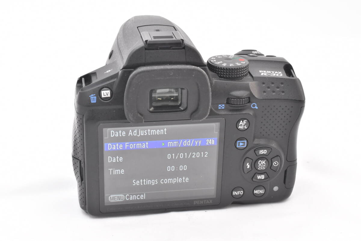 Pentax Pentax K30 black body digital single‐lens reflex camera (t7887)