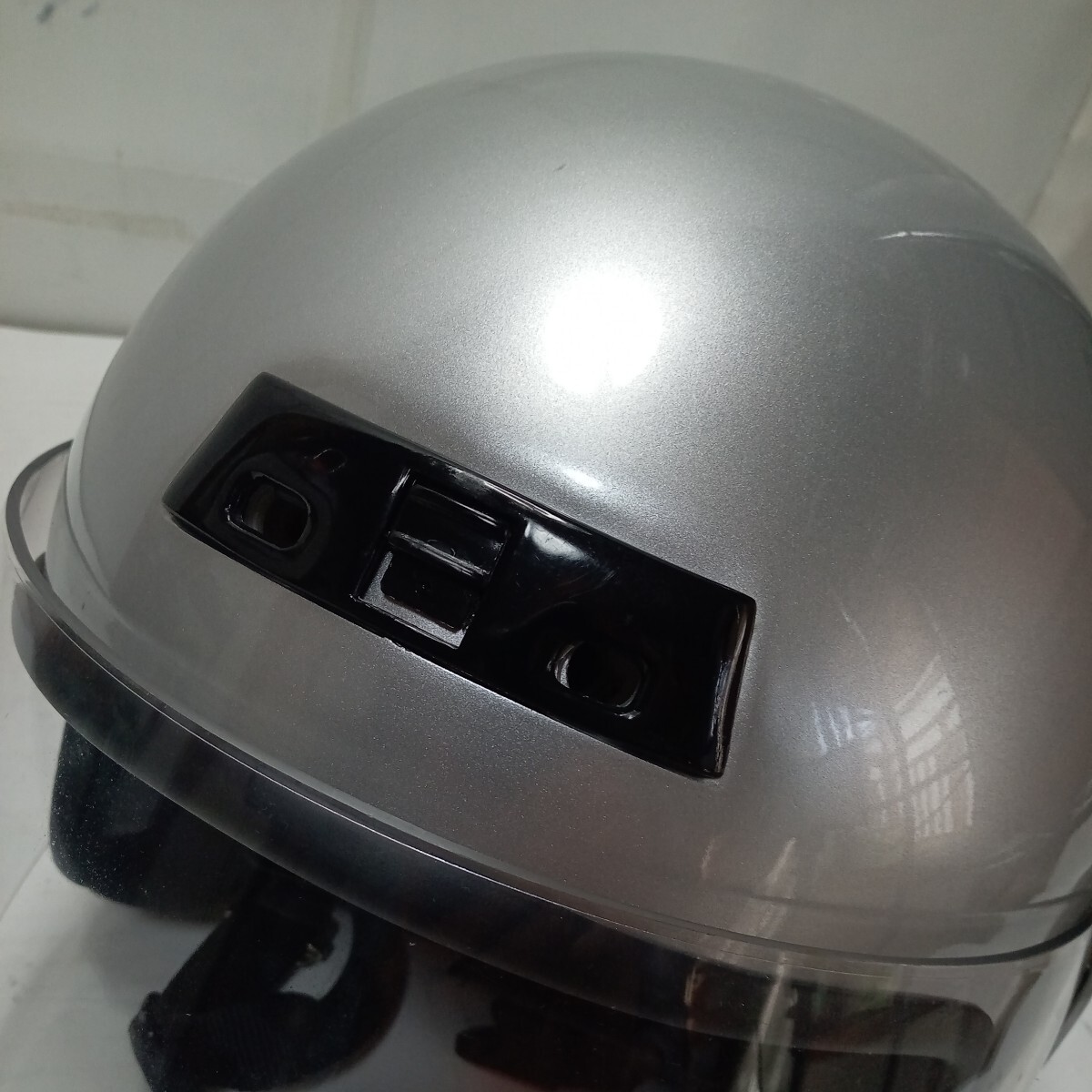 【送料無料】スタンダードタイプのシールド付　ジェットヘルメット　BH-30：色/シルバーサイズ/フリー（約58ｃｍ～60ｃｍ）_画像7