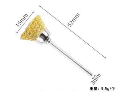 9種9個セット　真鍮ワイヤーブラシ　リューター　研磨